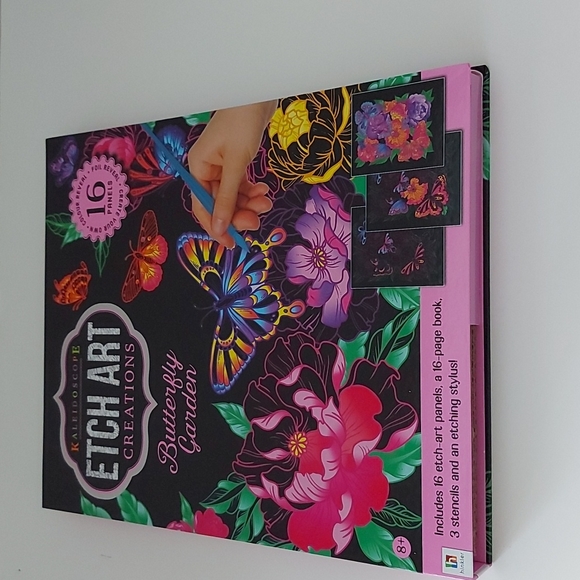 NWOT Butterfly Garden ETCH ART Creation - Picture 1 of 11
